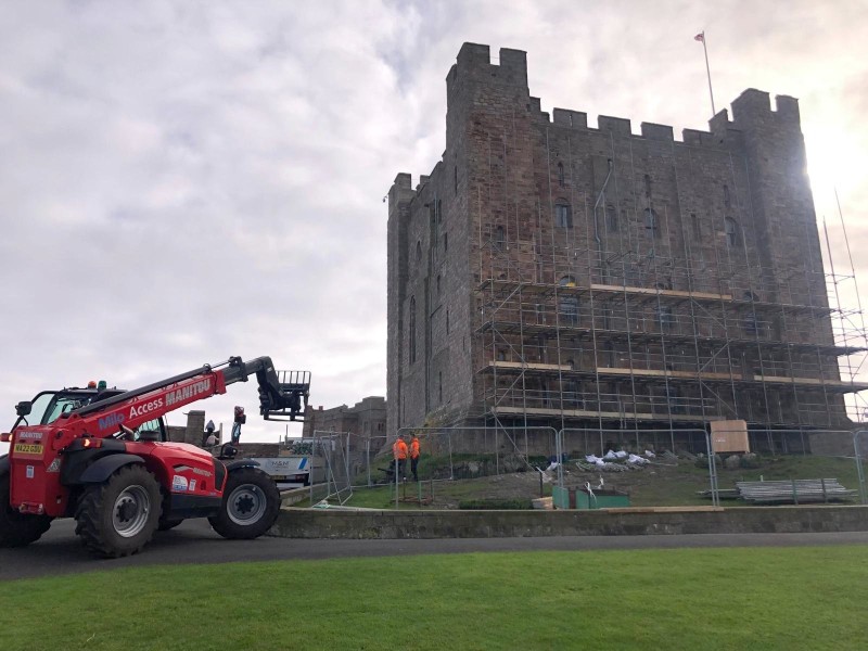 Bambugh Castle Scaffold Design Engineer