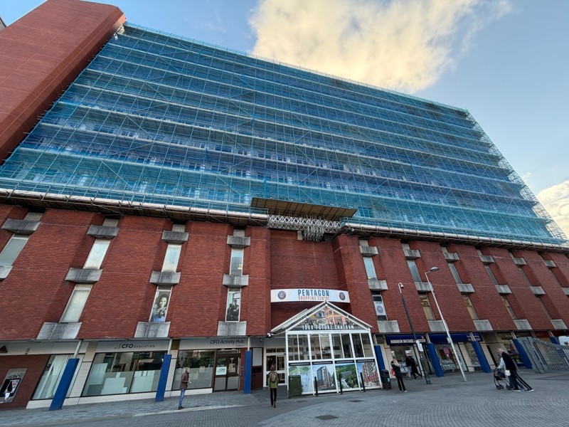 Scaffold design project for Mountbatten House, Chatham, Kent.