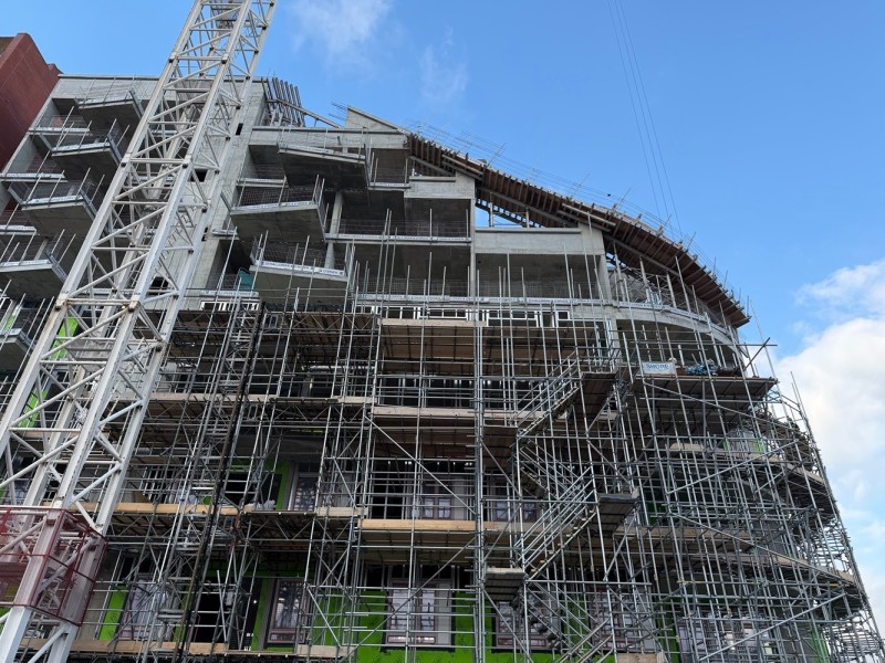 Scaffold design project for Mountbatten House, Chatham, Kent.