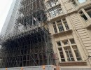 Scaffolding structure design at Savoy Hotel